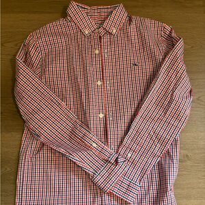 Vineyard Vines Red and Blue Checkered Button-Down Shirt